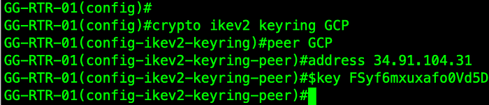 IKEv2 keyring