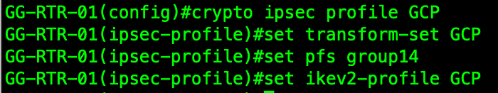 IPsec profile