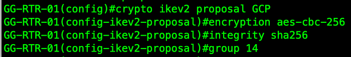 IKEv2 Proposal