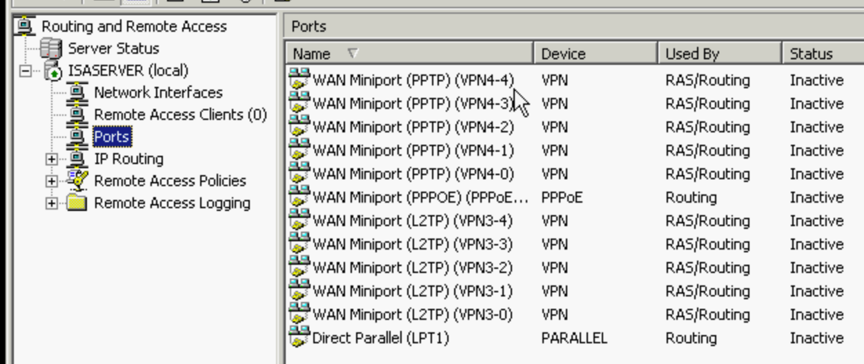 Remote Access Ports