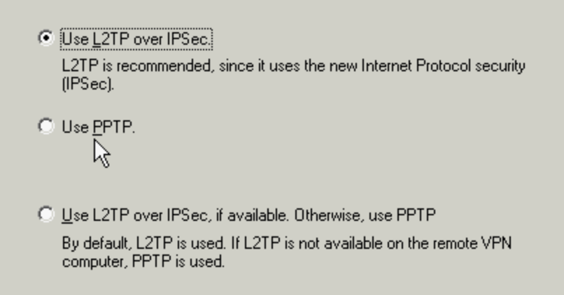 ISA VPN Protocol
