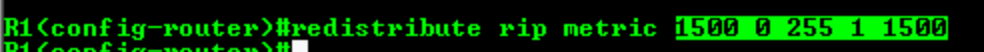 Redistribute RIP