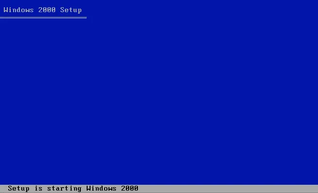 Windows 2000 Server Installation