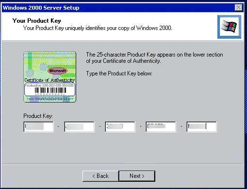 Windows 2000 Server Installation