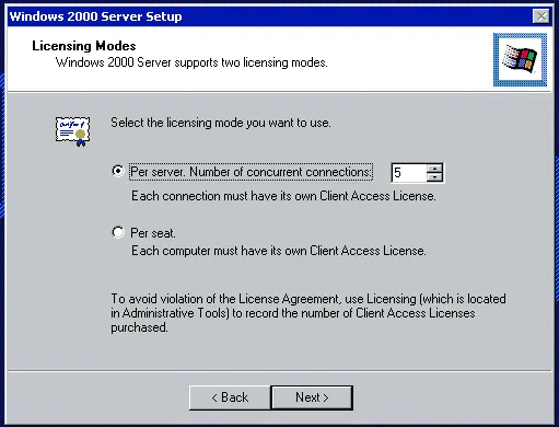 Windows 2000 Server Installation