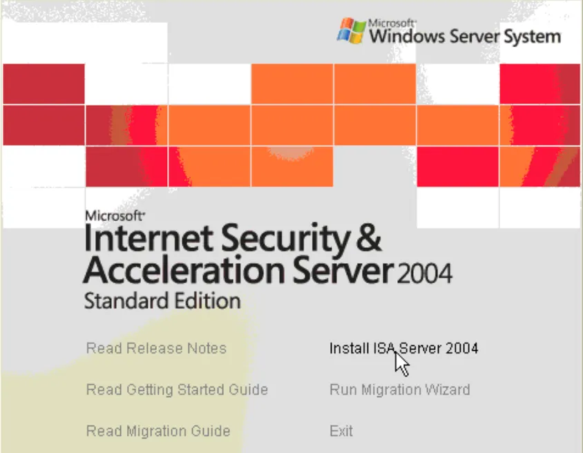 ISA Server 2004 Installer