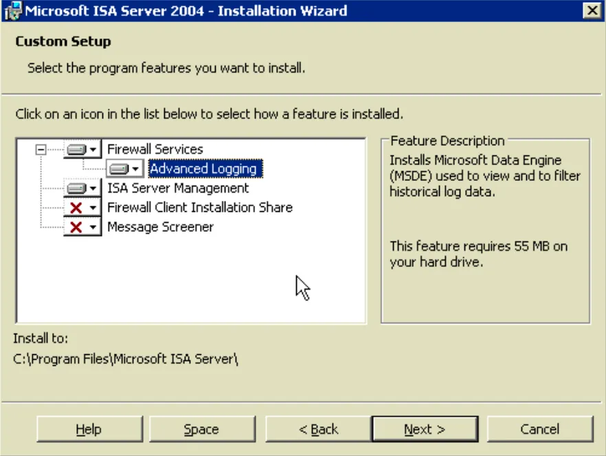 ISA Server 2004 Features