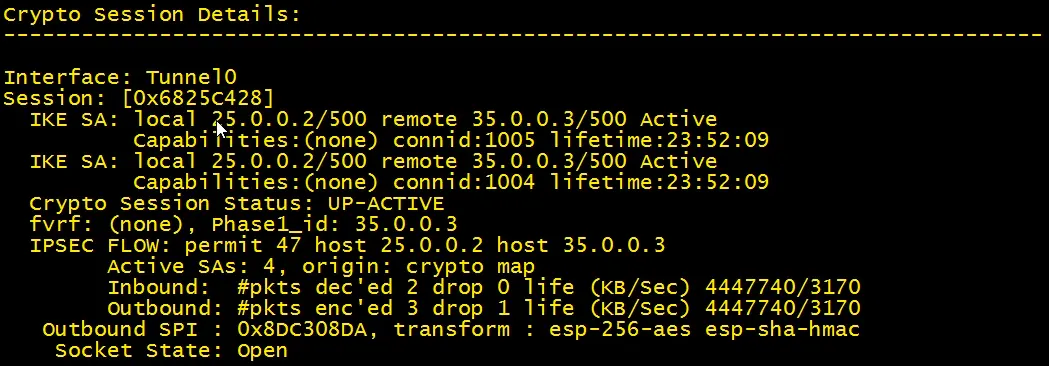 Crypto Session Details