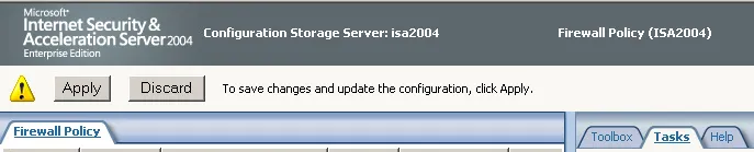 Apply changes banner