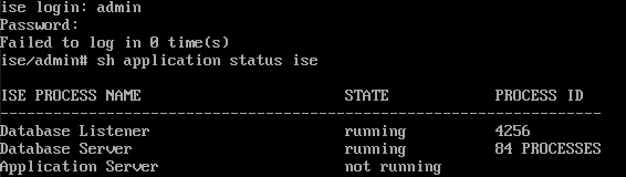 show application status ise