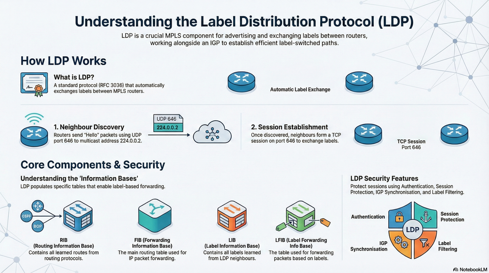 Label distribution protocol (LDP)