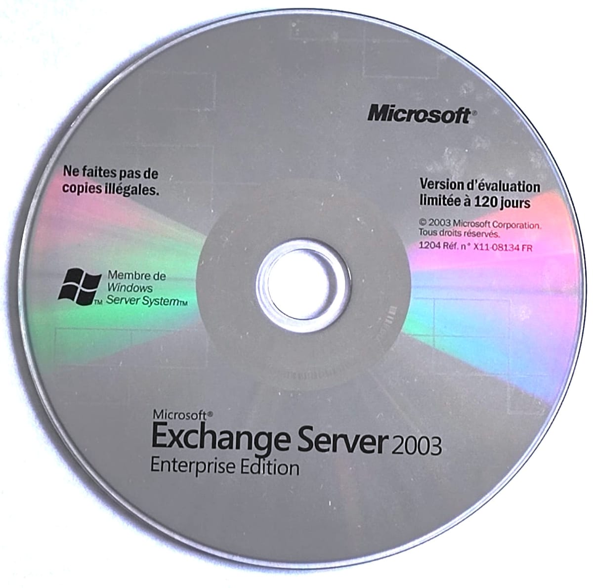 Exchange Server 2003 Enterprise Edition CD